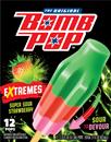 Bomb Pop Extremes Super Sour Strawberry Ice Pops