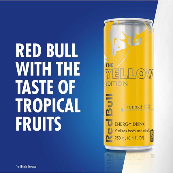Red Bull Yellow Edition Tropical Energy Drink 4Pk | Hy-Vee Red Bull Yellow Edition Tropical Energy Drink 4Pk | Hy-Vee