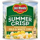 Del Monte Summer Crisp Whole Kernel Gold And White Corn