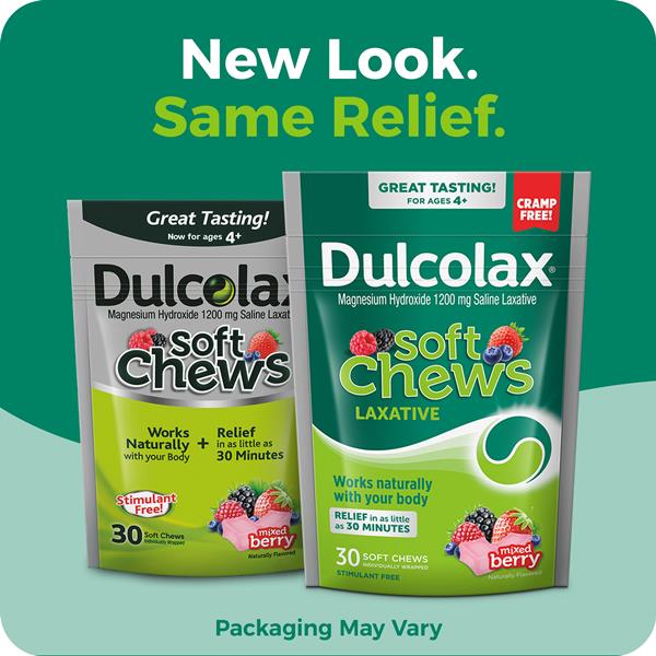Dulcolax Saline Laxative Soft Chews, Mixed Berry Flavor | Hy-Vee