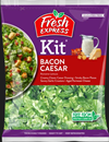 Fresh Express Bacon Caesar Salad and Toppings Kit