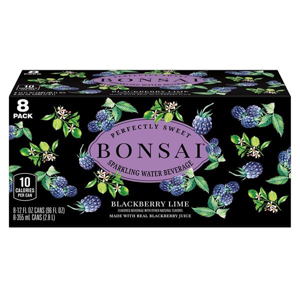 Bonsai Blackberry Lime Sweetened Sparkling Water 8Pk | Hy-Vee Aisles Online  Grocery Shopping