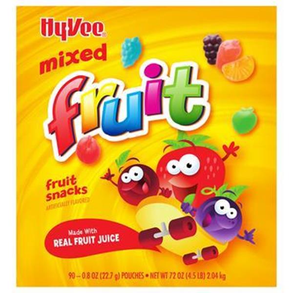 Hy-Vee Fruit Snacks, Mixed Fruit, 90-0.8 oz | Hy-Vee Aisles Online