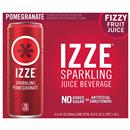 Izze Sparkling Juice Beverage, Pomegranate, 6Pk