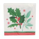 Jolly Holly Christmas Beverage Napkin