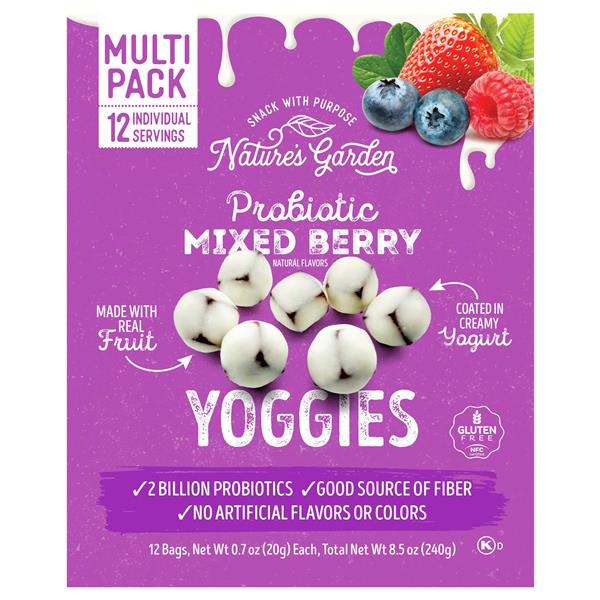 Nature's Garden Probiotic Mixed Berry Yoggies 12 x 0.7oz | Hy-Vee