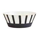 Black & White Striped Bowl