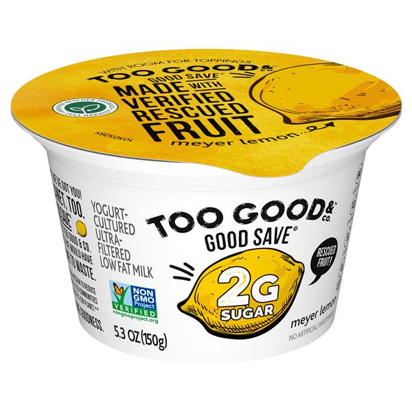 Two Good Good Save Too Good & Co. Good Save Meyer Lemon Lower Sugar, Low Fat Greek Yogurt ...