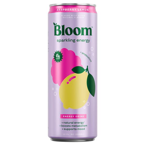Bloom Sparkling Energy Drink, Raspberry Lemon | Hy-Vee Aisles